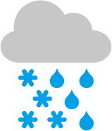 leichter Schneeregen